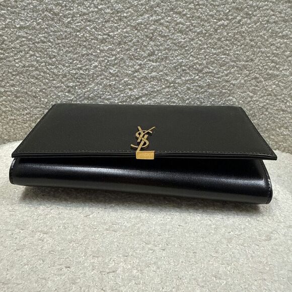 Saint Laurent Black Box Lord Monogram Chain Wallet - Picture 1 of 8